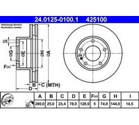 ATE Discofreno 24.0125-0100.1