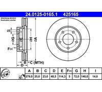 ATE Discofreno 24.0125-0165.1