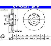 ATE Discofreno 24.0125-0168.1