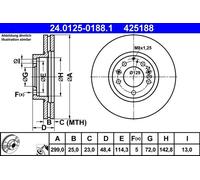 ATE Discofreno 24.0125-0188.1