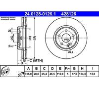 ATE Discofreno 24.0128-0126.1