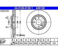ATE Discofreno 24.0128-0128.1