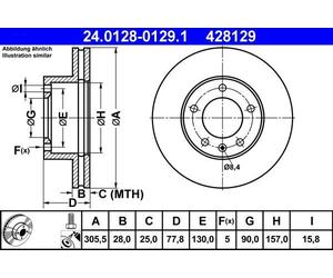 ATE Discofreno 24.0128-0129.1