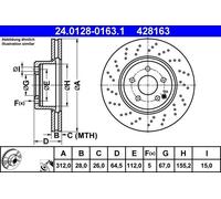 ATE Discofreno 24.0128-0163.1