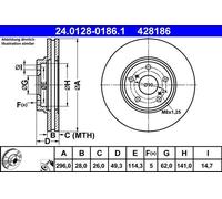 ATE Discofreno 24.0128-0186.1