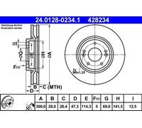 ATE Discofreno 24.0128-0234.1