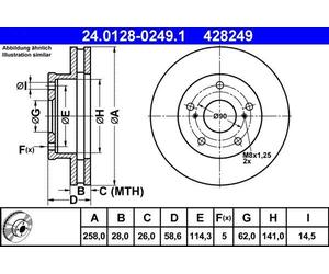 ATE Discofreno 24.0128-0249.1