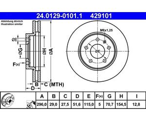 ATE Discofreno 24.0129-0101.1