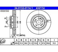 ATE Discofreno 24.0132-0114.1