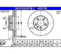 ATE Discofreno 24.0132-0118.1