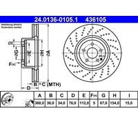ATE Discofreno 24.0136-0105.1