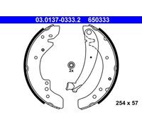 Ganasce freno 03.0137-0333.2 ATE per PEUGEOT FIAT CITROËN