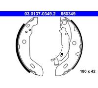 ATE Kit ganasce freno 03.0137-0349.2 diametro 180 mm 42 mm E1 90R-011043/044 con leva