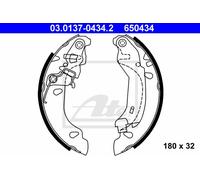 ATE Kit ganasce freno 03.0137-0434.2 per FIAT Panda 169 posteriori