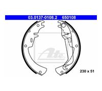 ATE Kit Ganasce Freno Posteriore per Opel Rekord E 17_ -19_ 11_ 14_ 16_