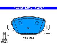 ATE 13.0460-2707.2 Kit pastiglie freni