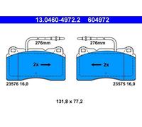 ATE Kit pastiglie freno, Freno a disco 13.0460-4972.2