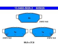 ATE Kit pastiglie freno, Freno a disco 13.0460-5826.2