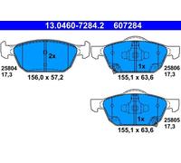 ATE 13.0460-7284.2 Kit pastiglie freni per HONDA CIVIC IX (FK)