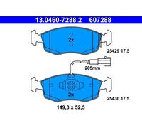 ATE Set di pastiglie freno 13.0460-7288.2 anteriore, freno a disco