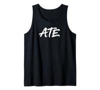 Ate Left No Crumbs Divertente Gen Z Slang Grafica Minimalista Canotta