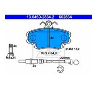 ATE Pastiglie Freno 13.0460-2834.2 Ceppi Freno per Dacia Sandero Ks _