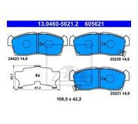 ATE Pastiglie Freno 13.0460-5621.2 Ceppi Freno per Suzuki Alto HA24