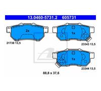 ATE Pastiglie Freno 13.0460-5731.2 Ceppi Freno per Honda Jazz II GD _ GE3 GE2