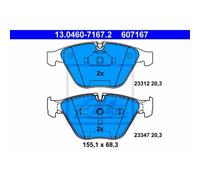 ATE Pastiglie Freno 13.0460-7167.2 Ceppi Freno per BMW 5er Touring E61