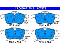 ATE pastiglie freno 13.0460-7179.2 per impianto frenante auto