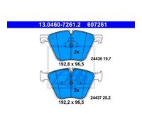 Set di pastiglie freno ATE 13.0460-7261.2, anteriore