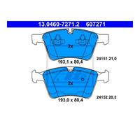 ATE Pastiglie Freno 13.0460-7271.2 Ceppi Freno per Mercedes-Benz Classe Gl X164