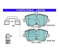 ATE Pastiglie Freno 13.0470-2726.2 Ceppi Freno per Mercedes-Benz W203