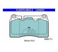 ATE 13.0470-4833.2 Kit pastiglie freno, Freno a disco per CUPRA,SEAT,VW