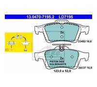ATE Pastiglie Freno 13.0470-7195.2 Ceppi Freno per Ford Focus II Da _ Hcp Dp