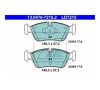 ATE Pastiglie Freno 13.0470-7215.2 Ceppi Freno per BMW 3er E90