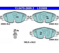 ATE Pastiglie Freno Anteriore per VW Up 121 122 BL1 BL2 1.0 Polo AW1 BZ1