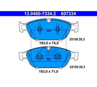 ATE Pastiglie Freno Bremsbelegsatz Frontale Adatto A per Audi A6 Avant