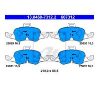 ATE Pastiglie Freno Bremsbelegsatz Frontale Adatto A per Audi Tt