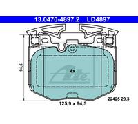 ATE Pastiglie Freno Bremsbelegsatz Frontale Adatto A per BMW 7er 5er Toyota