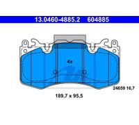 ATE Pastiglie Freno Bremsbelegsatz Frontale Adatto A per Land Rover Range
