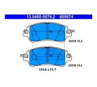 ATE Pastiglie Freno Bremsbelegsatz Frontale Sistema Lucas / TRW per Mazda 2