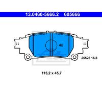 ATE Pastiglie Freno Bremsbelegsatz Posteriore Adatto A per Lexus Is III GS