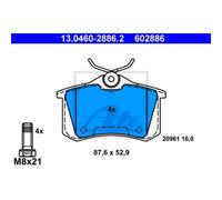 ATE Pastiglie Freno Bremsbelegsatz Posteriore Adatto per VW Golf IV Polo Audi A4