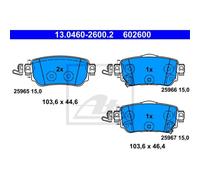 ATE Pastiglie Posteriore per Nissan Qashqai II x-Trail Renault Kadjar Koleos