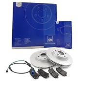 ATE Set Dischi Freno Ø345 + Pastiglie Freni Anteriori per Audi A6 Avant