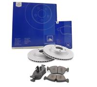 ATE Set Freni Dischi Freno + Pastiglie Freni Anteriori per Peugeot 206 Cc 208 2D