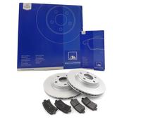 ATE Set Freni Pastiglie Freno + Dischi Freno Ventilato Frontale per Mercedes