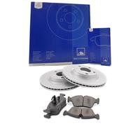 ATE Set Pastiglie Freno + Dischi Freno Anteriori Ventilati per Ford Fiesta IV