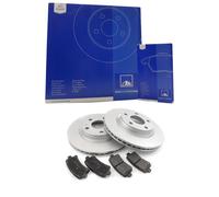 ATE Set Pastiglie Freno + Dischi Freno Ventilato Frontale per Peugeot